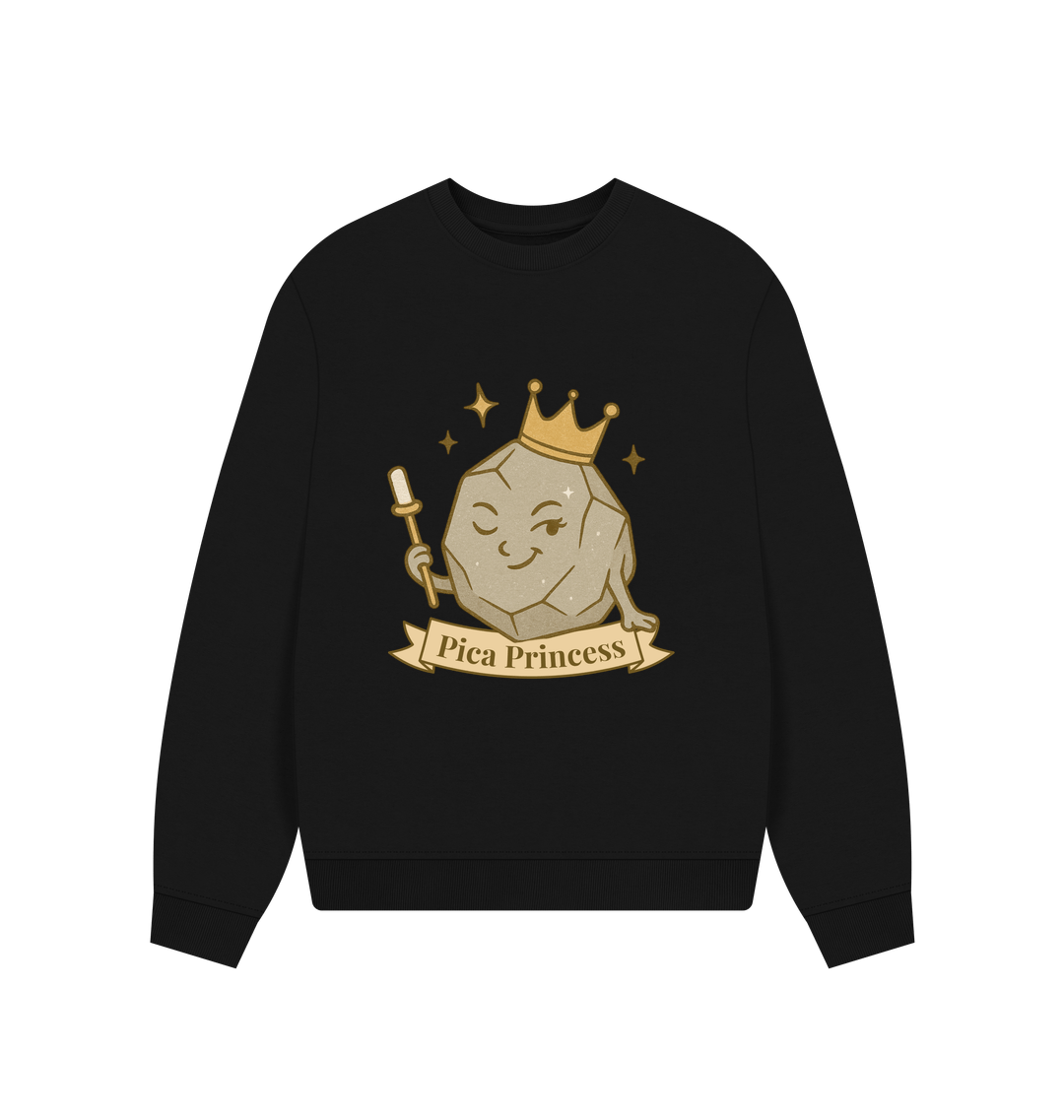 Black Printed Sweater