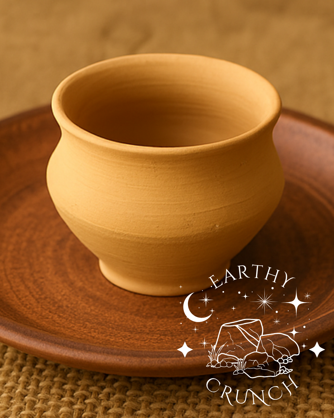 Large Whole Kolkota Clay Pot x1- Edible clay pots for Pica