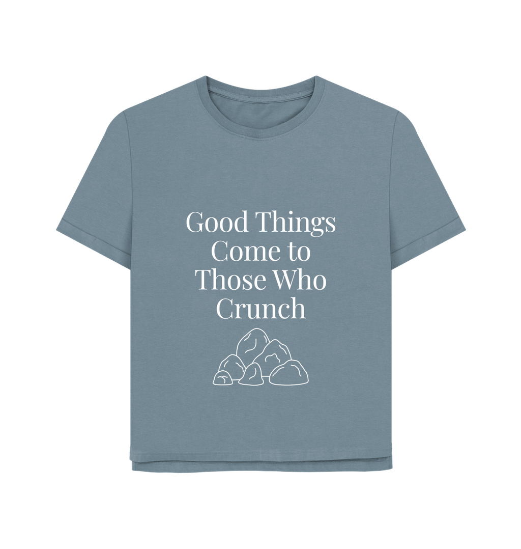 Stone Blue Printed T-shirt