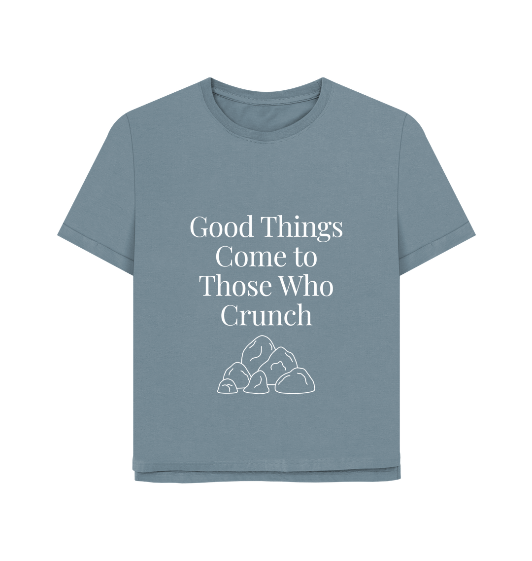 Stone Blue Printed T-shirt