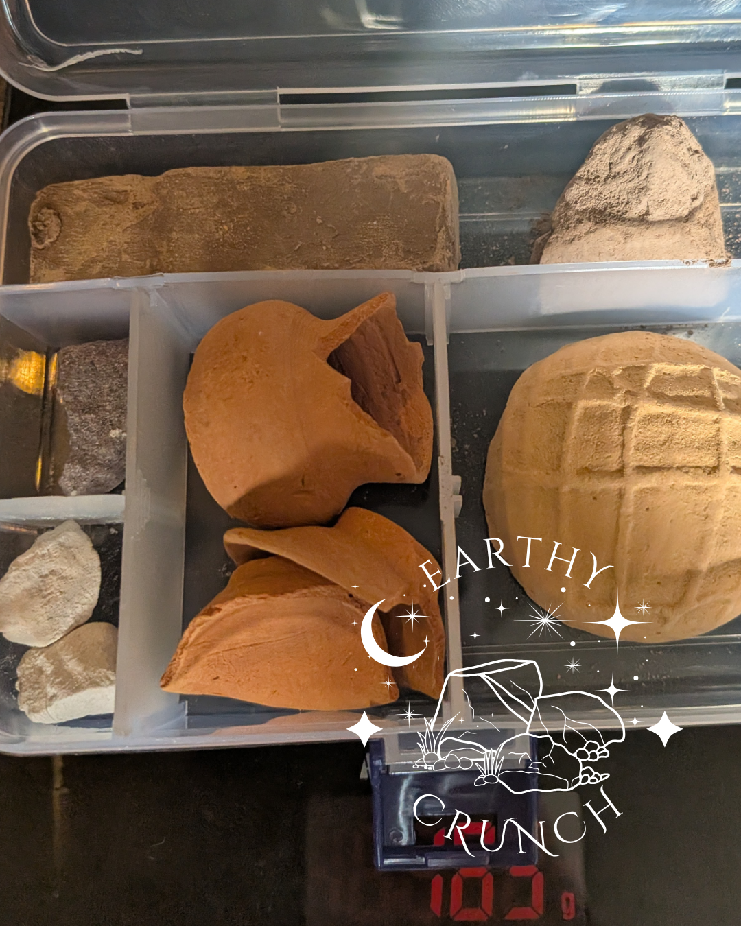 Mexican Clay Experience Sampler - Stash Box included - Edible terracotta for Pica