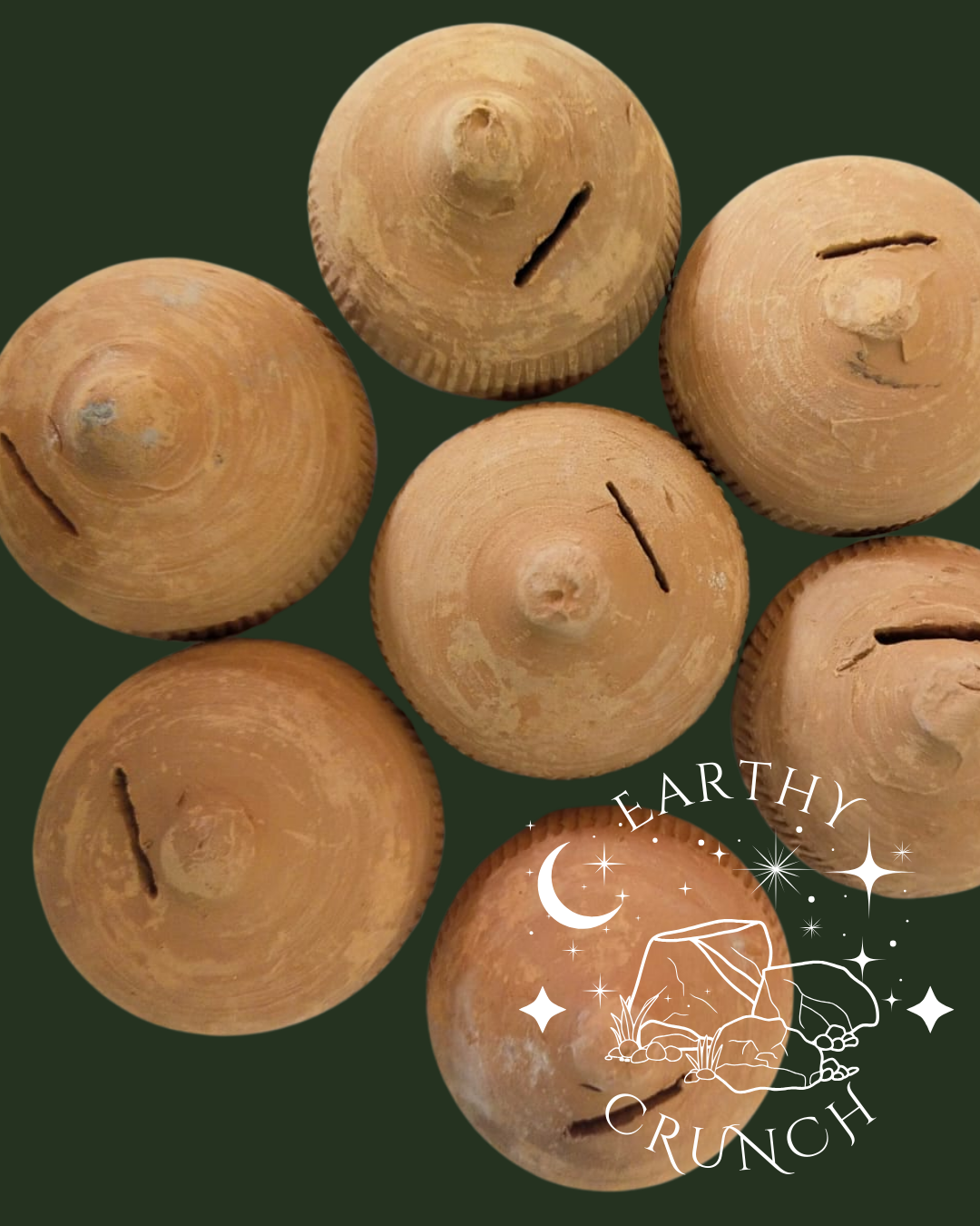Mini Whole Gullak Terracotta Clay Pots - Edible Clay pots for Pica/Geophagia