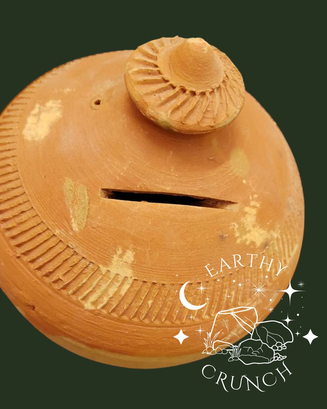 Mini Whole Gullak Terracotta Clay Pots - Edible Clay pots for Pica/Geophagia