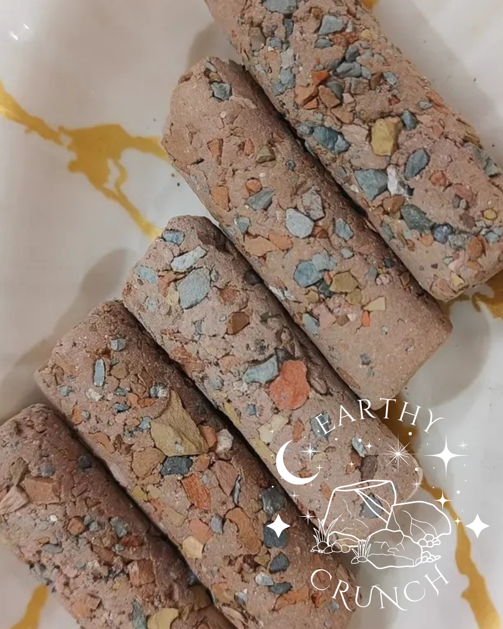 Rouleaux arc-en-ciel - Friandises en argile comestible pour le Pica/Géophagie