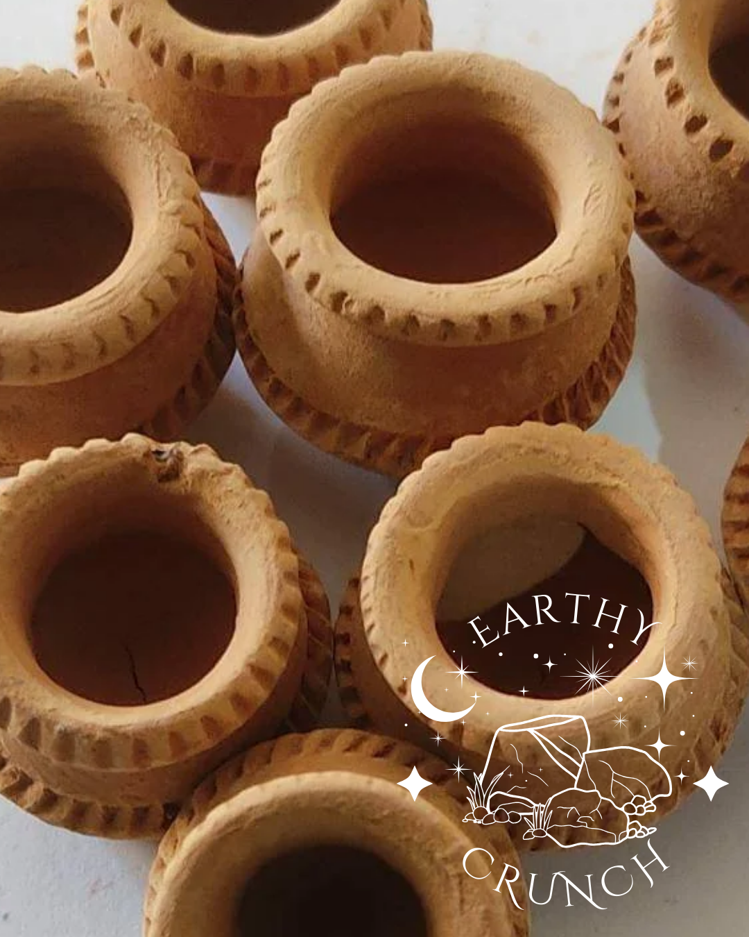 Tiny Tots - Miniature Indian Terracotta - Clay pots for Pica/Geophagia