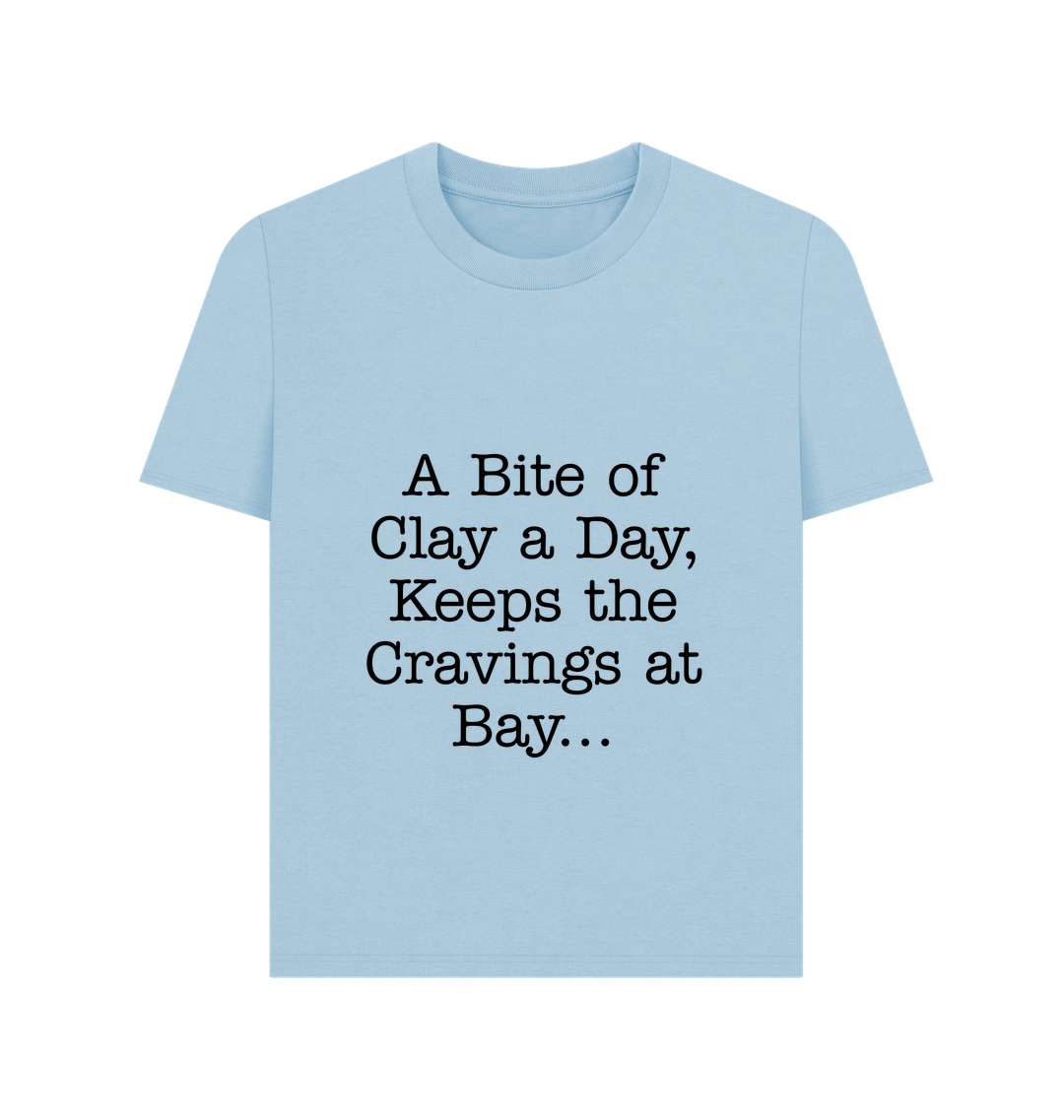 Milky Blue Printed T-shirt