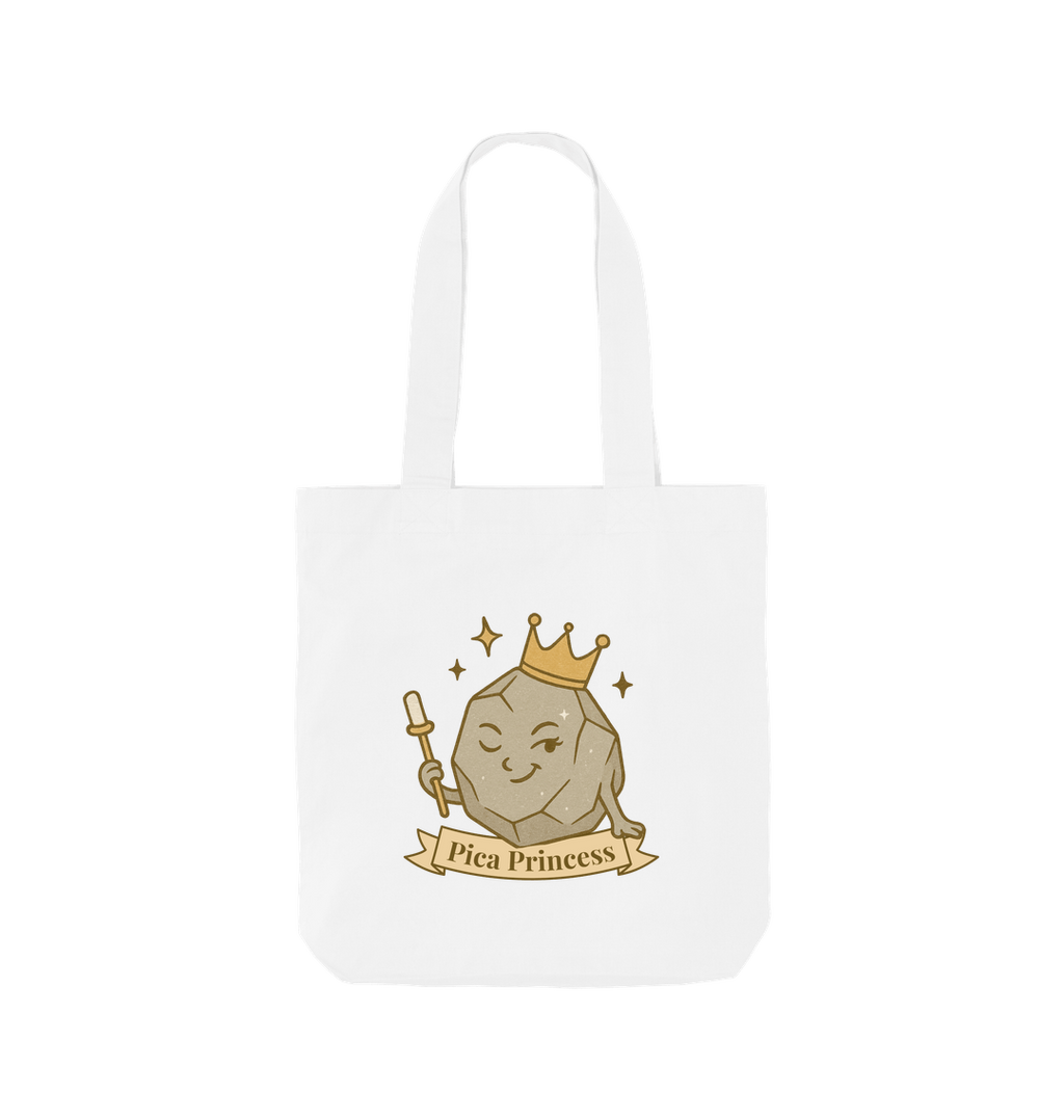 White Printed Bag