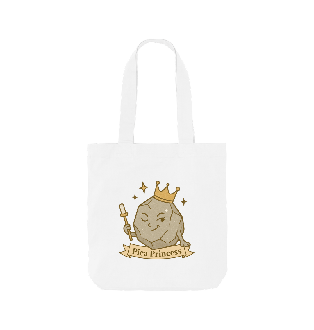 White Printed Bag