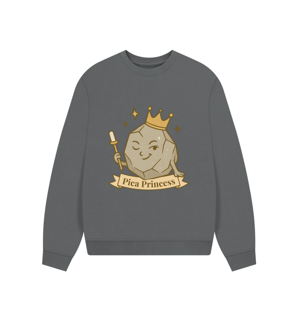 Slate Grey Printed Sweater