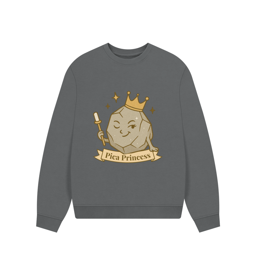Slate Grey Printed Sweater