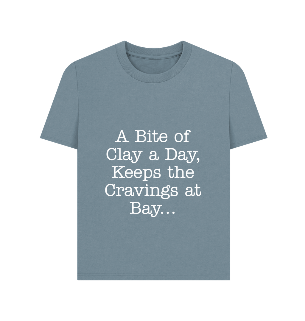 Stone Blue Printed T-shirt