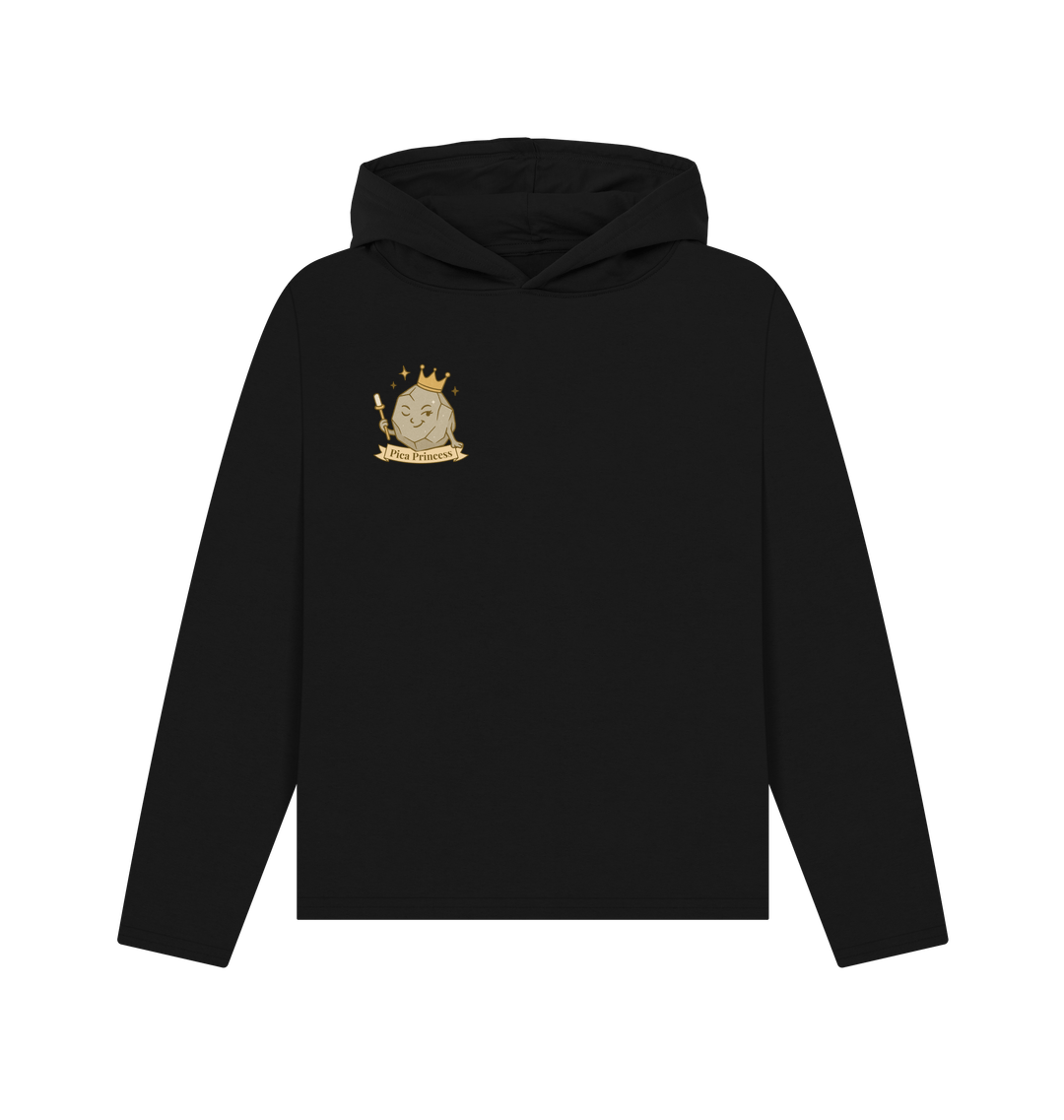 Black Printed Hoody
