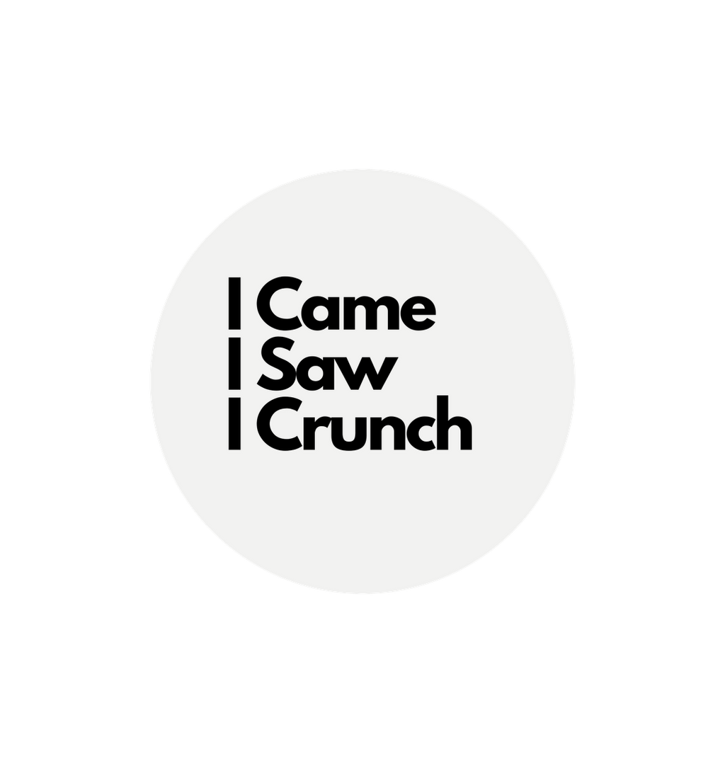 White Printed Circle Sticker