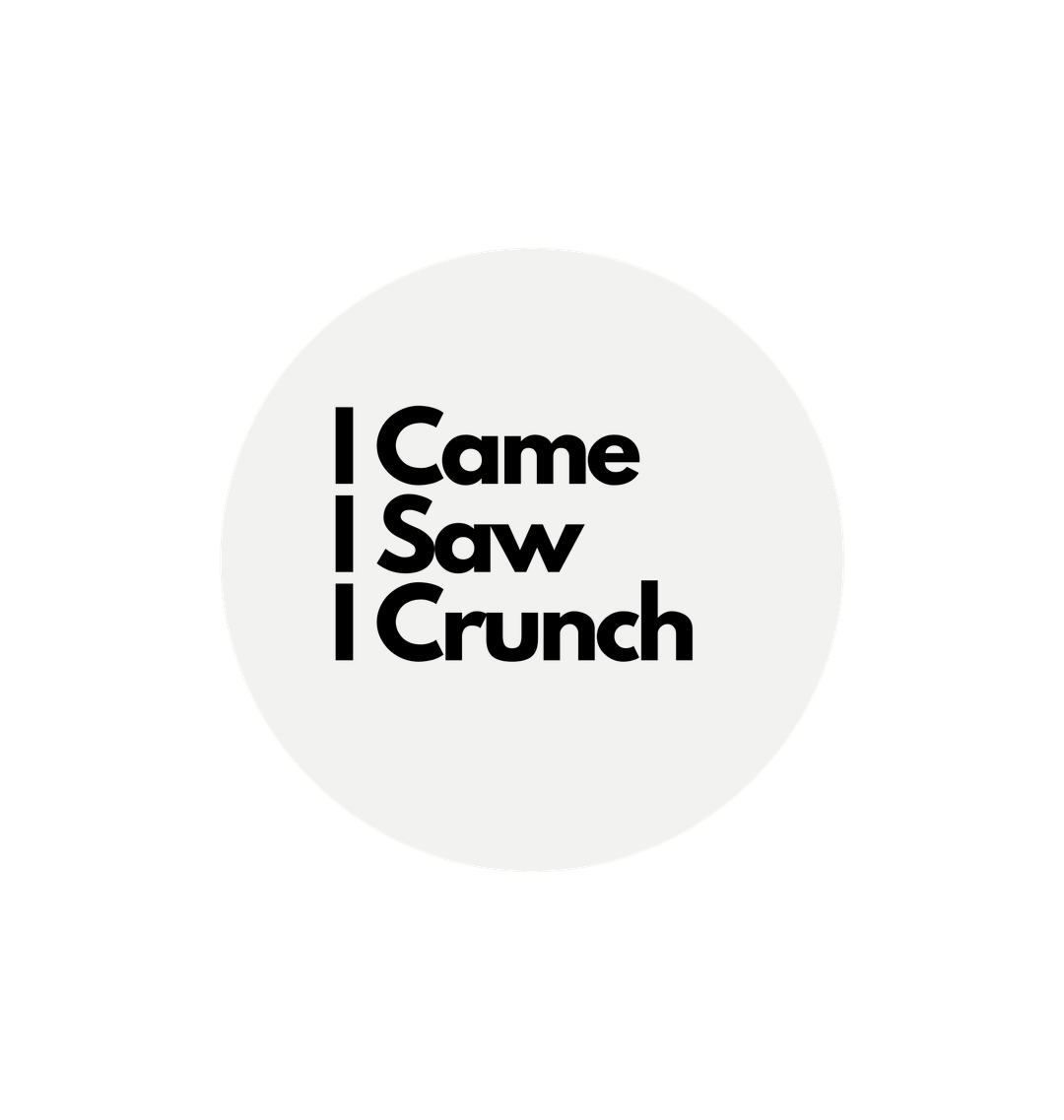 White Printed Circle Sticker